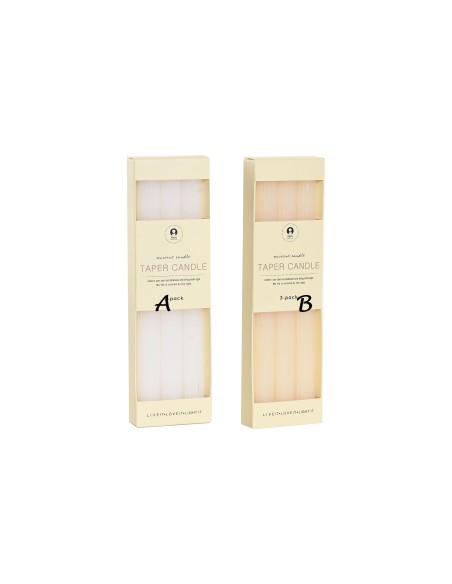 Set 3 velas parafina