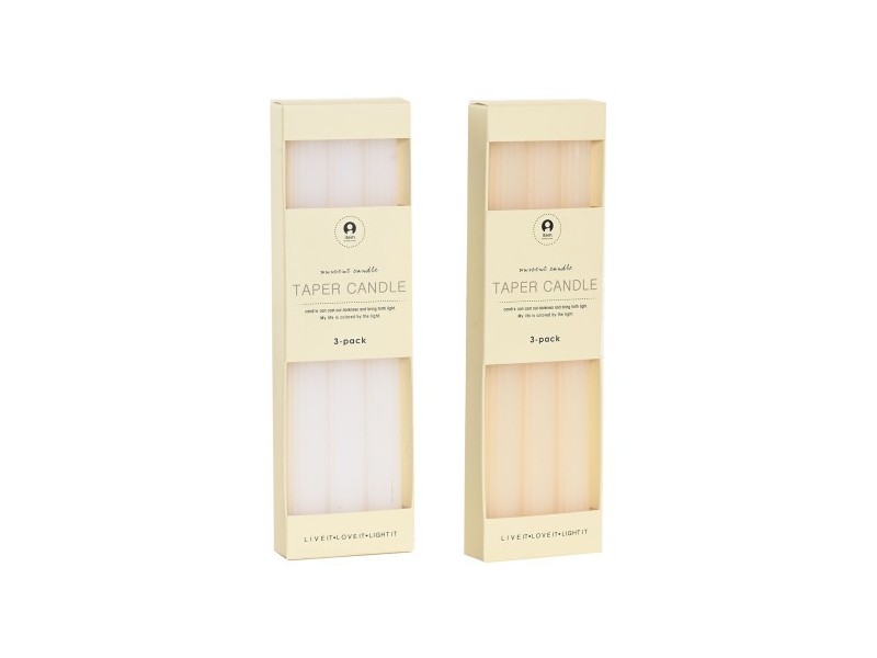 Set 3 velas parafina