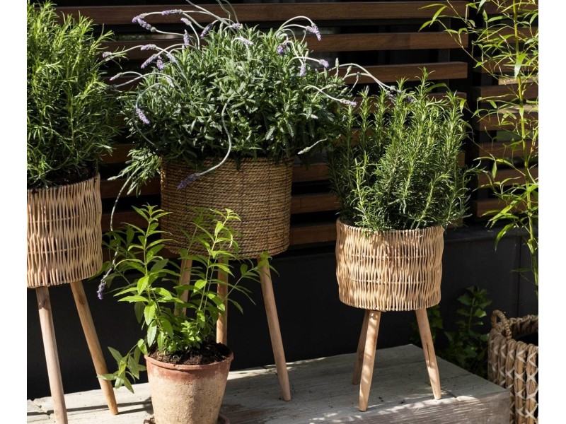 Juego de maceteros de pie