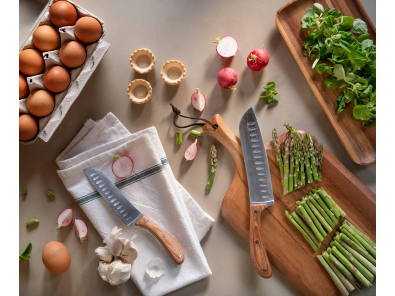 Set de 2 cuchillos Santoku