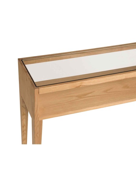Consola de madera de fresno