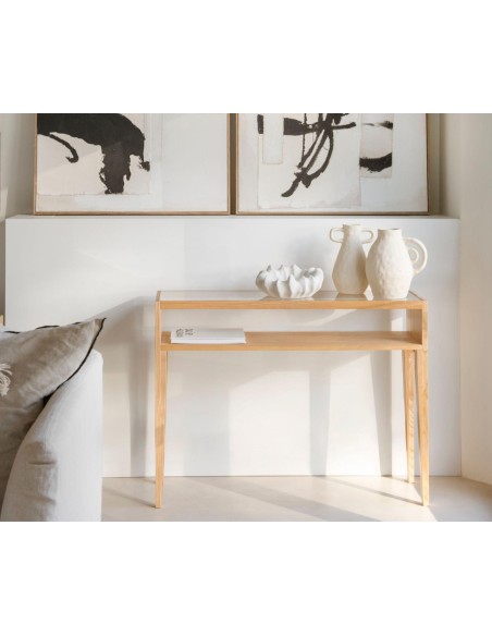 Consola de madera de fresno