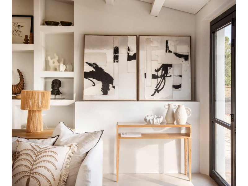 Consola de madera de fresno