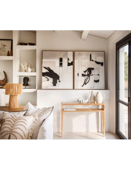 Consola de madera de fresno