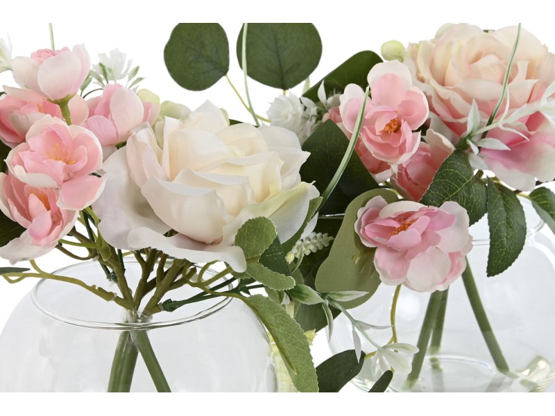 Jarrón con bouquet de flores