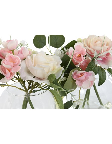 Jarrón con bouquet de flores