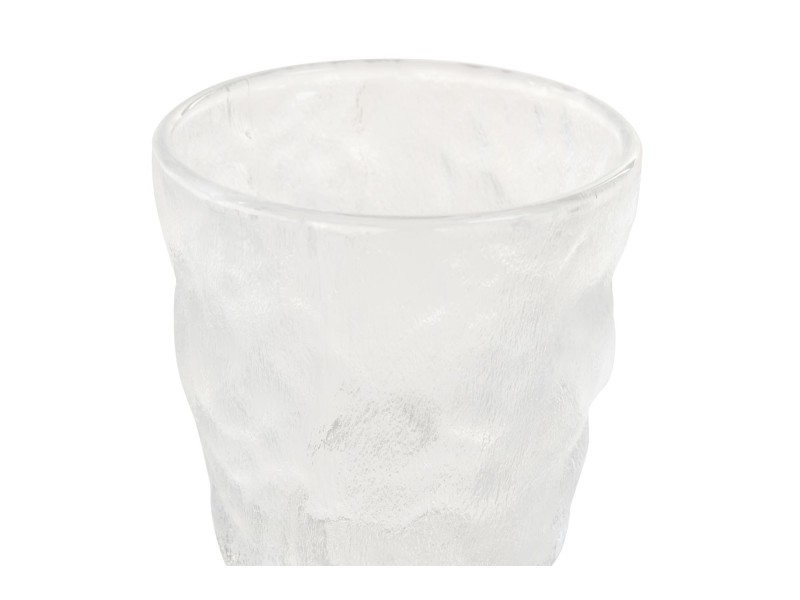 Juego 6 vasos cristal glaseado