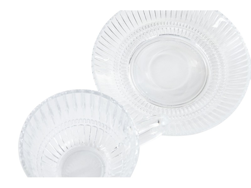 Juego 6 tazas de cristal