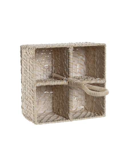 Cubertero de bambú y ratán