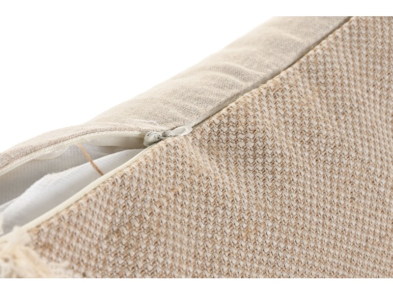 Cojín algodón y yute