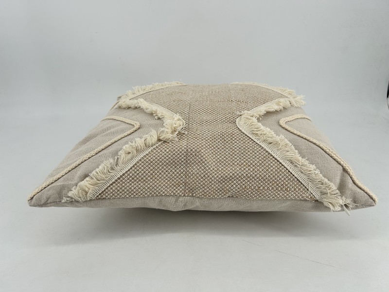 Cojín algodón y yute